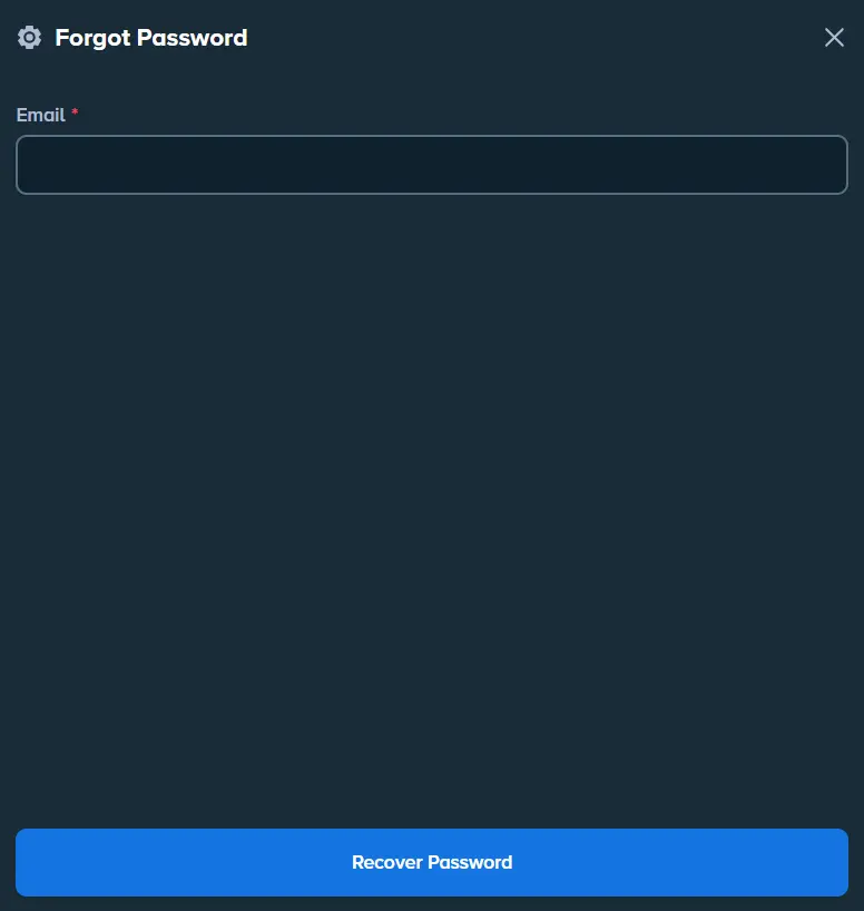 Password Recovery Page